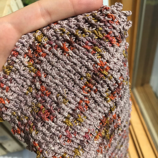 Rose Basketweave Mini Scarf