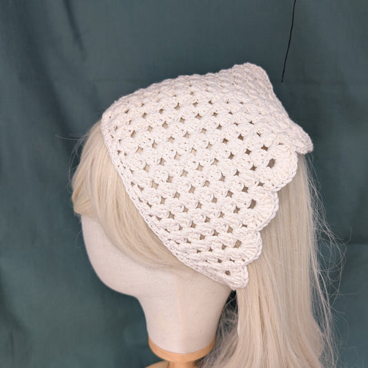 Granny Square Ruffled Bandana