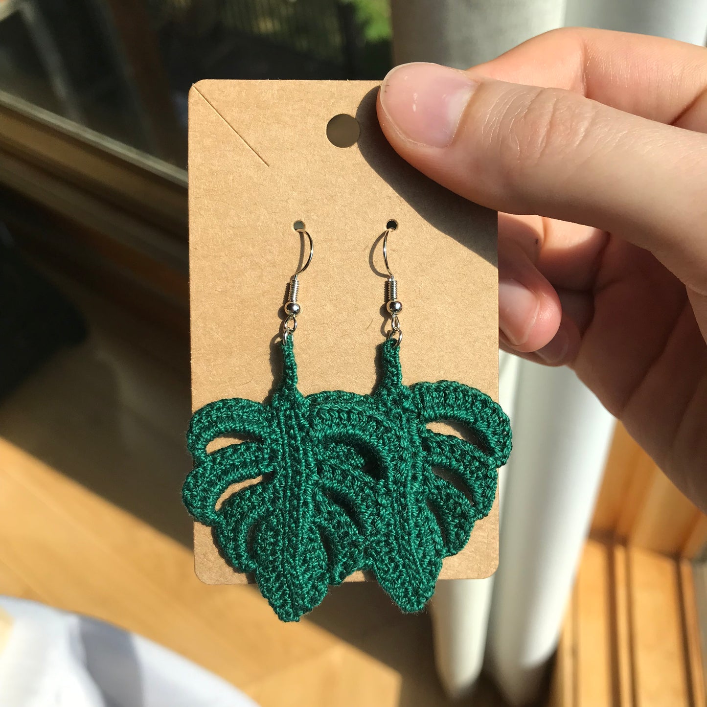 Monstera Earrings