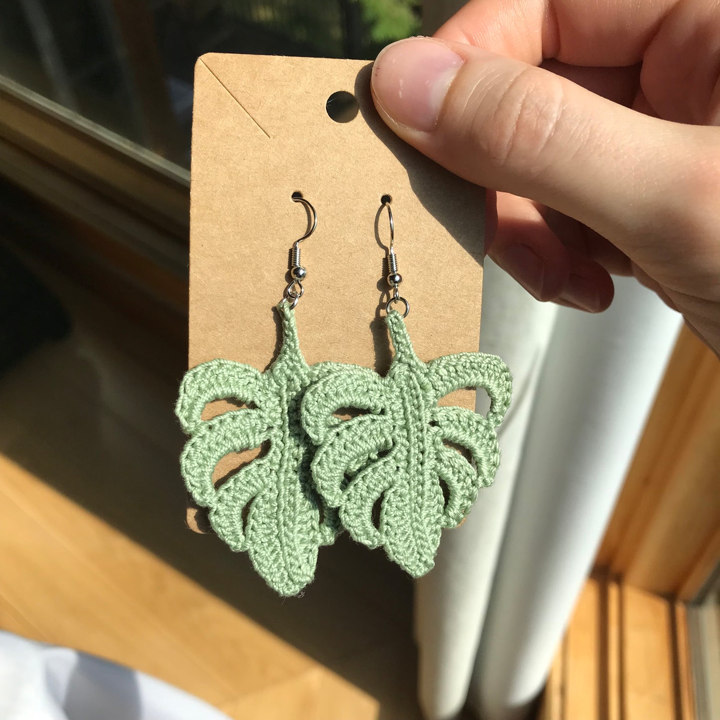 Monstera Earrings