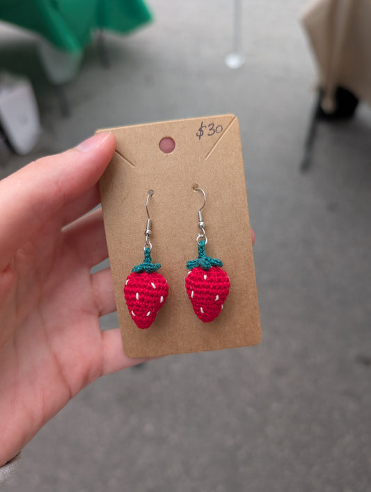 Strawberry Earrings & Charms
