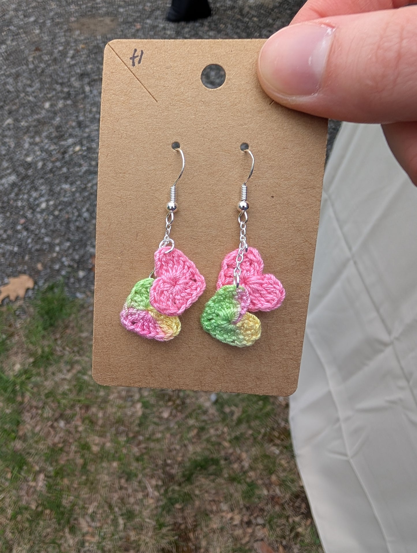 Two Hearts Earrings