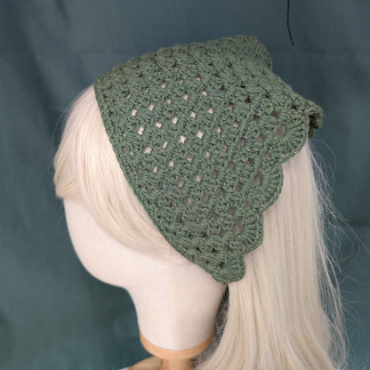 Granny Square Ruffled Bandana