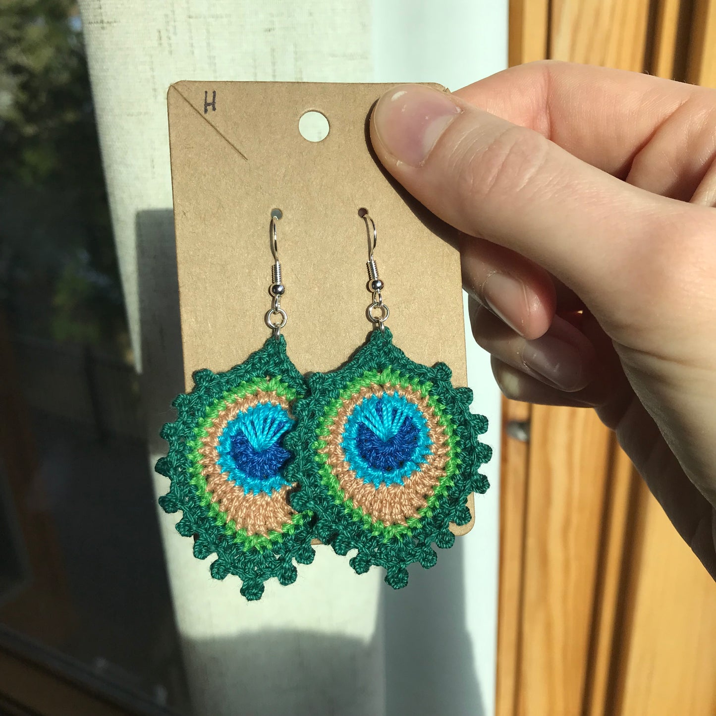 Peacock Feather Earrings