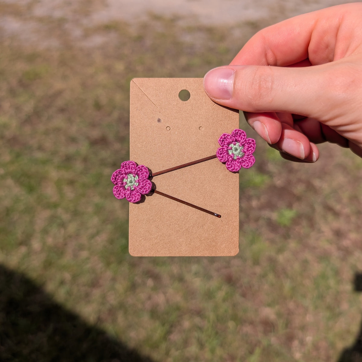 Small Flower Bobby Pins