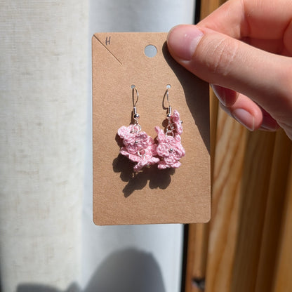 Tiny Flower Cluster Earrings