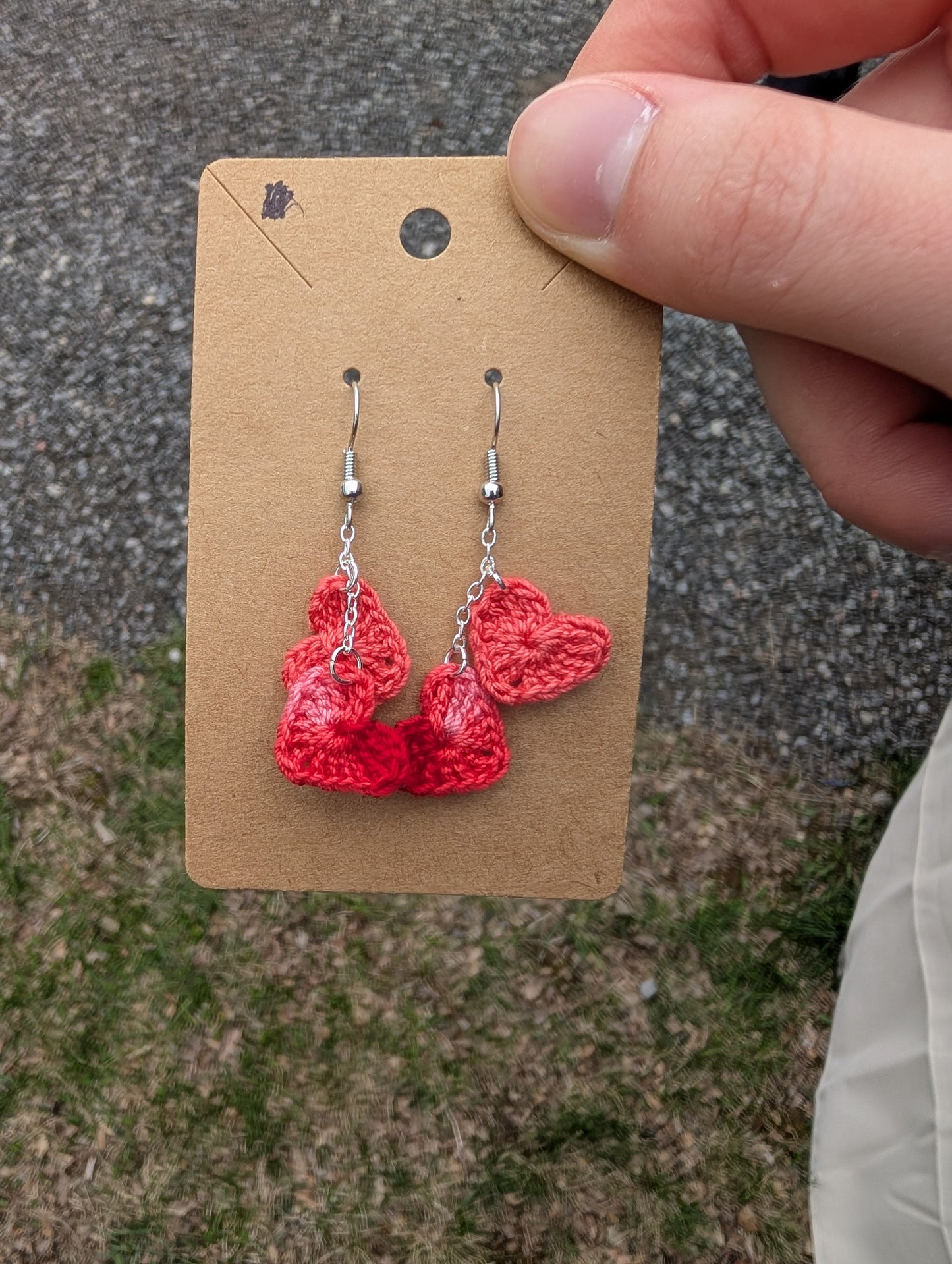 Two Hearts Earrings