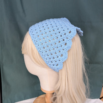 Granny Square Ruffled Bandana