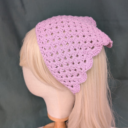 Granny Square Ruffled Bandana