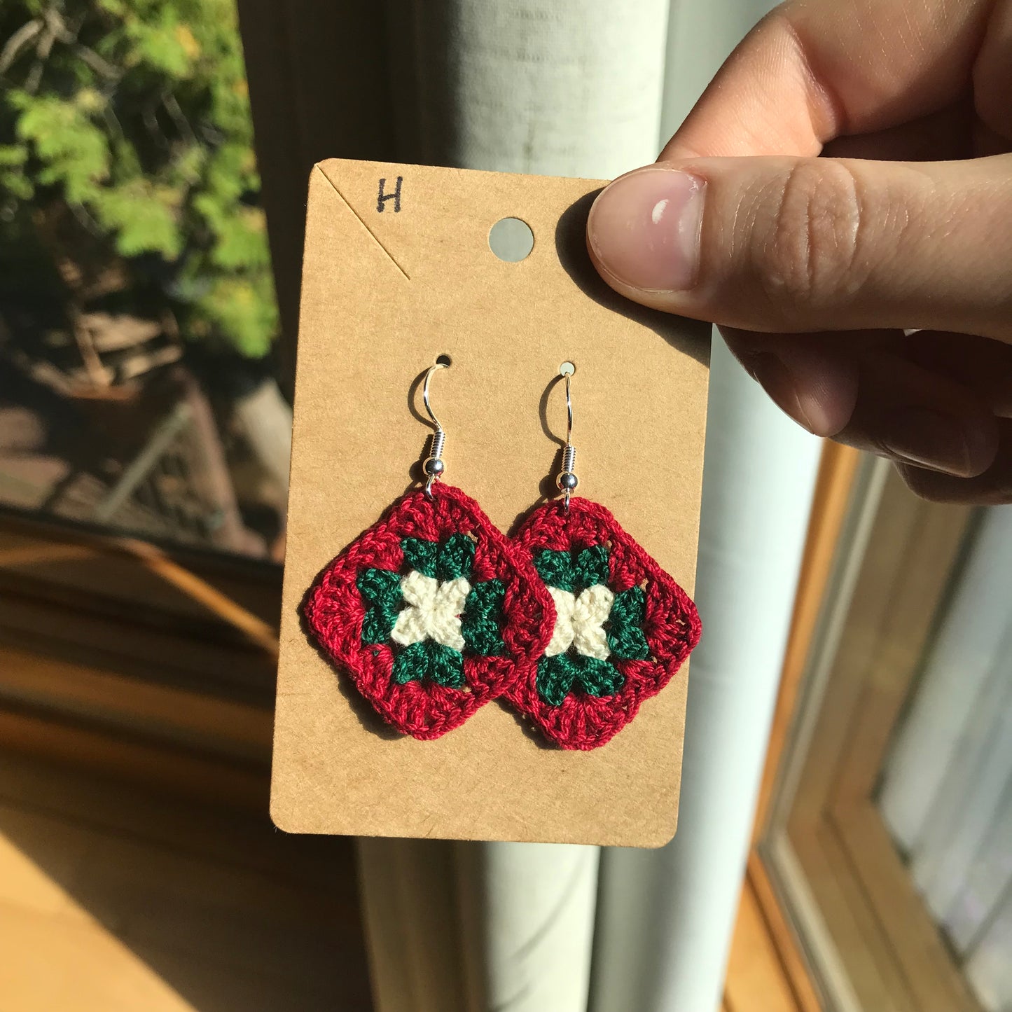 Granny Square Earrings