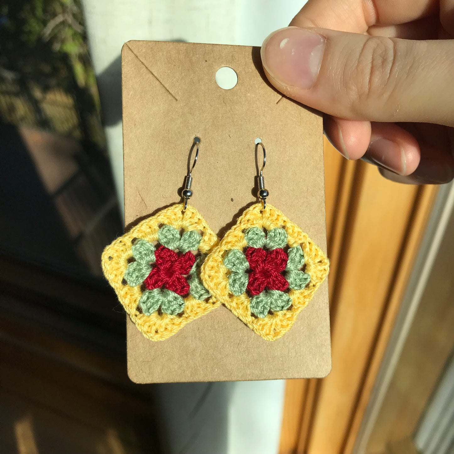 Granny Square Earrings