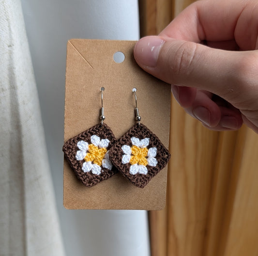 Granny Square Earrings