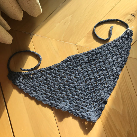 Granny Square Ruffled Bandana