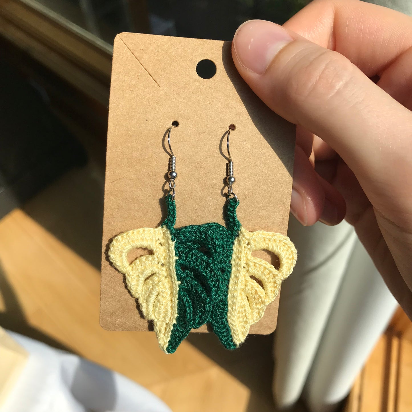 Monstera Earrings