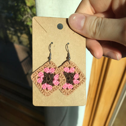 Granny Square Earrings