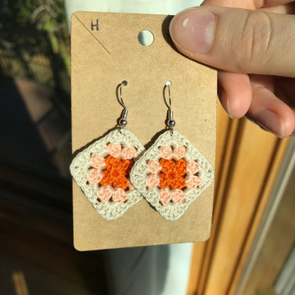 Granny Square Earrings