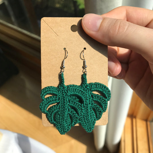 Monstera Earrings