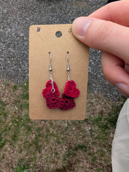 Two Hearts Earrings