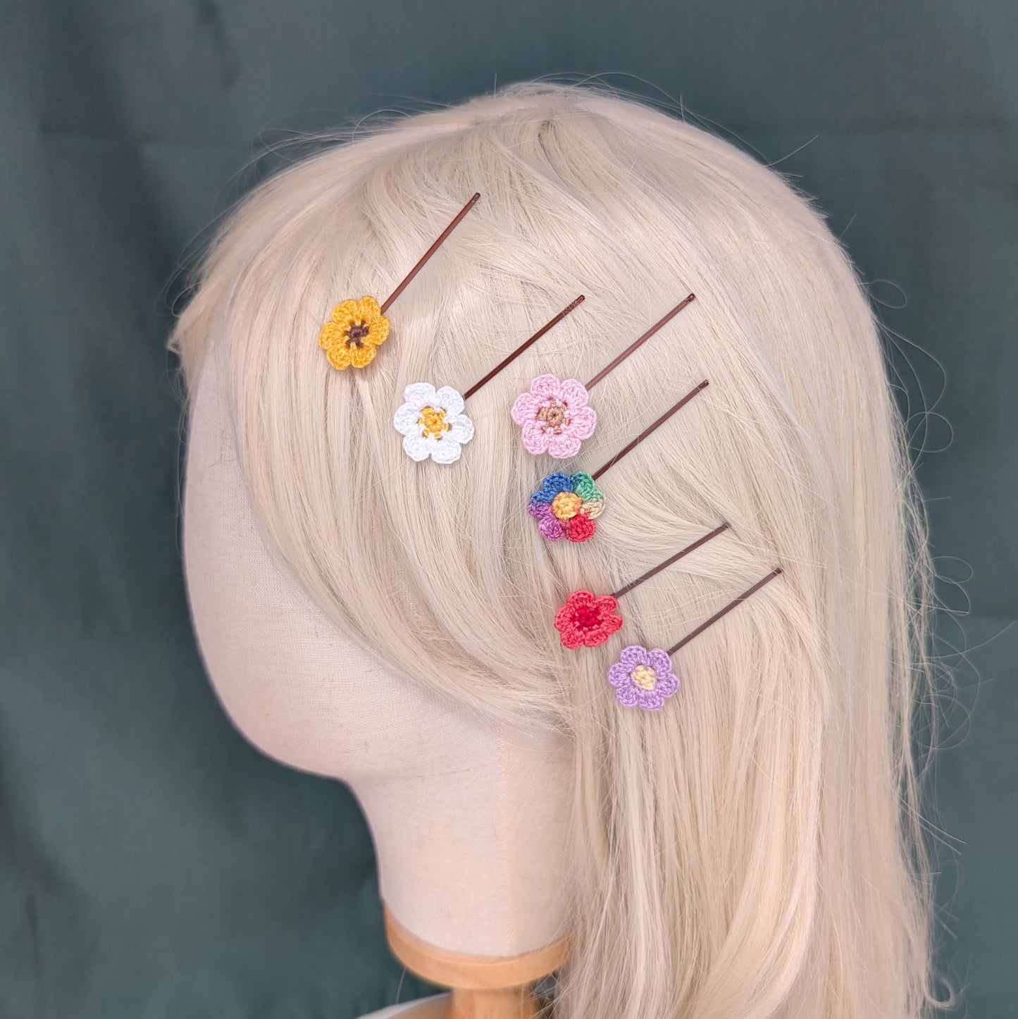 Small Flower Bobby Pins
