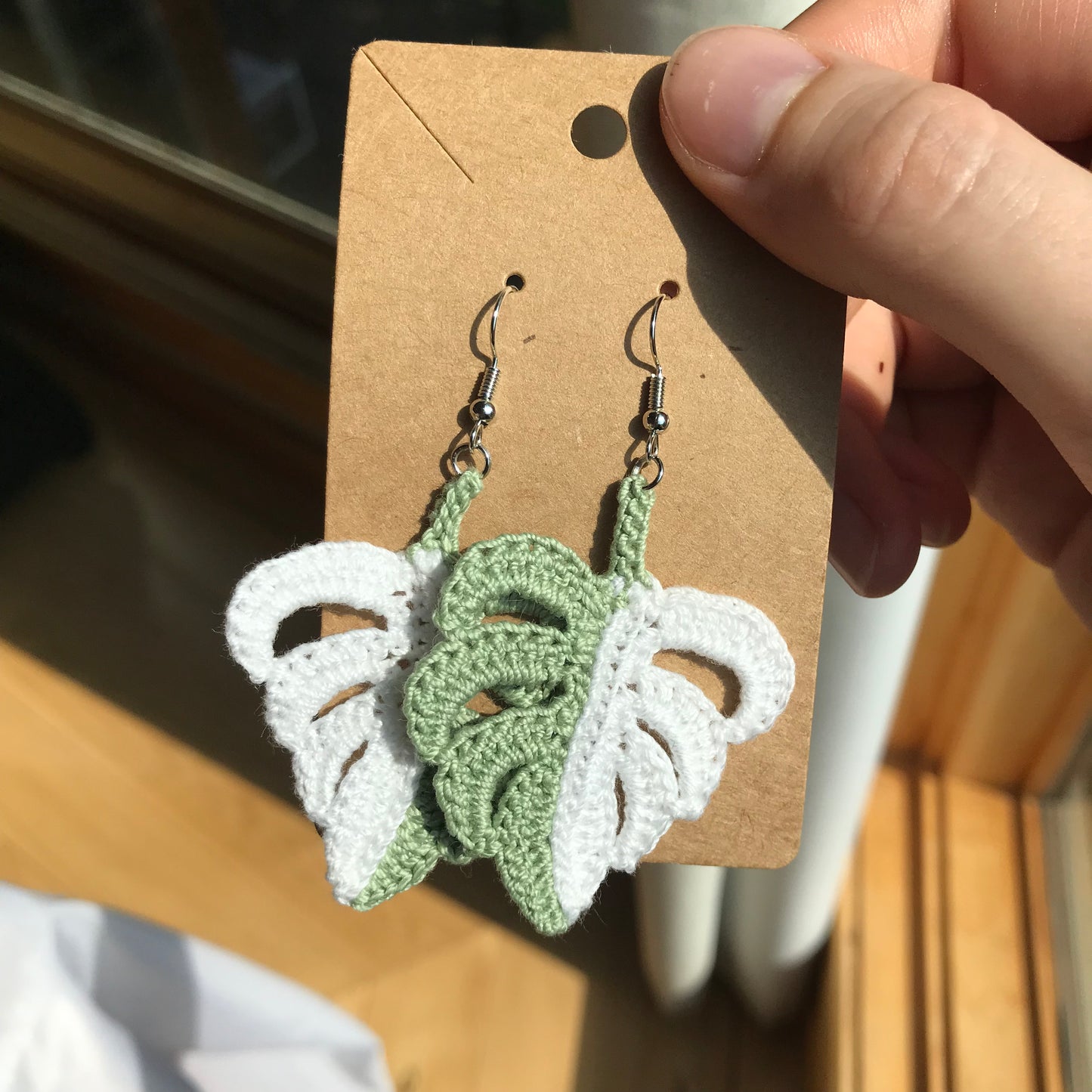 Monstera Earrings