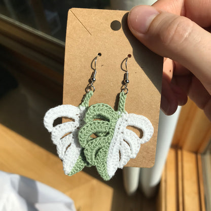 Monstera Earrings