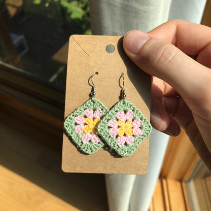 Granny Square Earrings