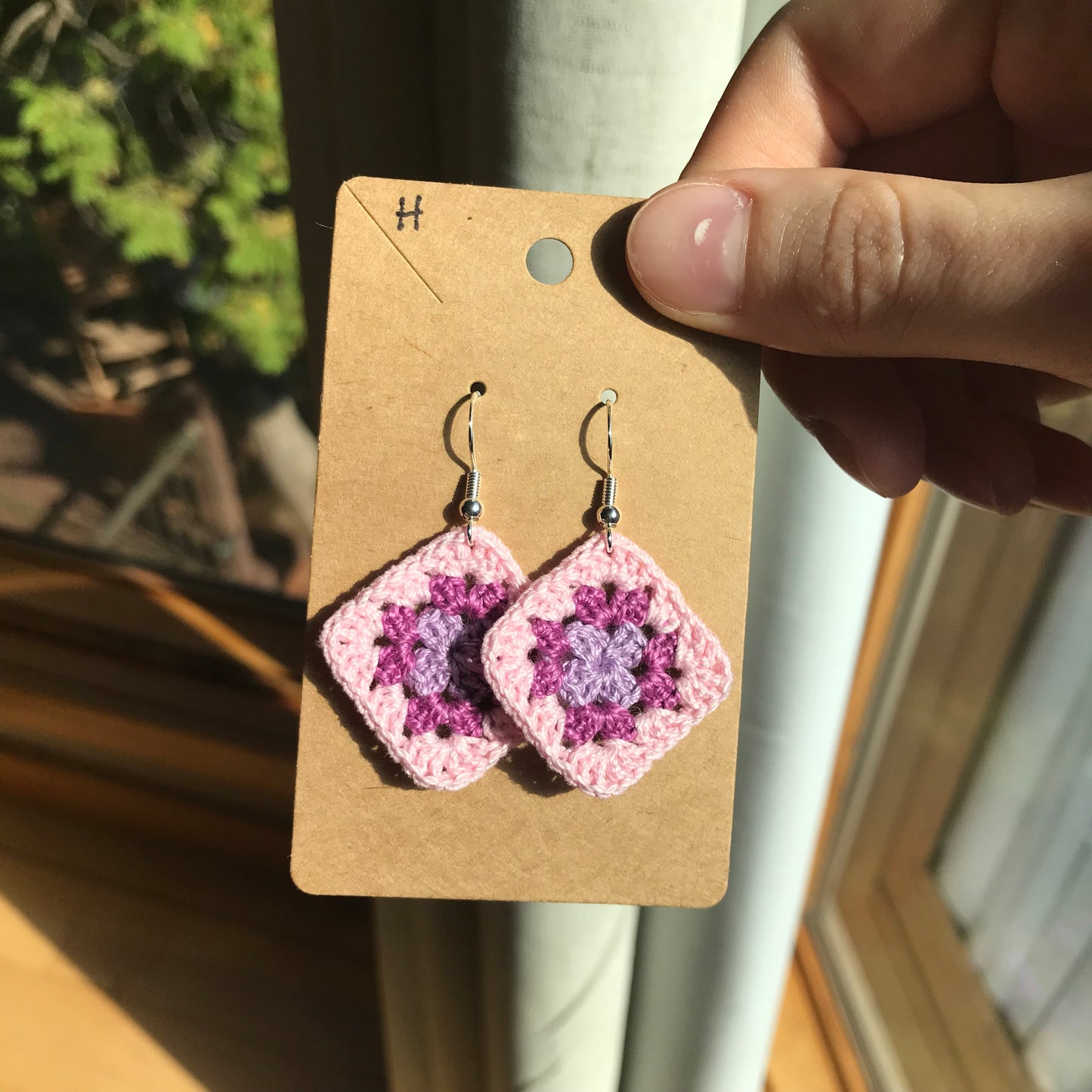 Granny Square Earrings