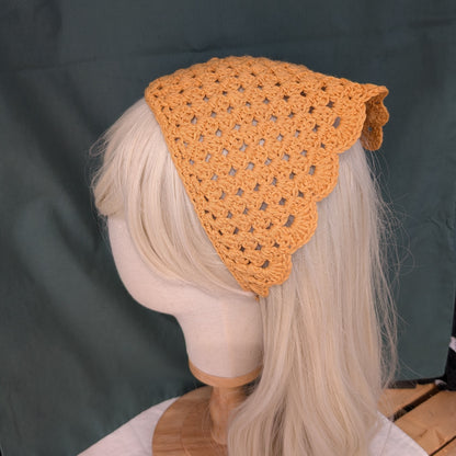 Granny Square Ruffled Bandana