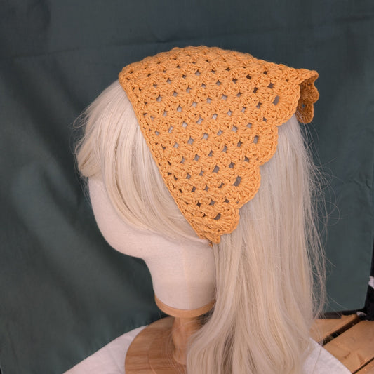 Granny Square Ruffled Bandana