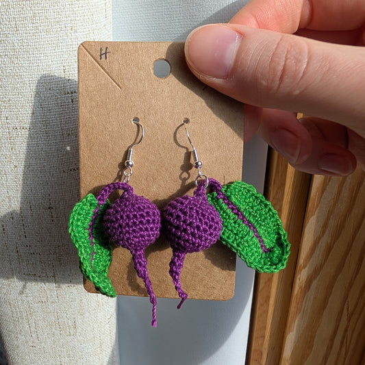 Beet Earrings