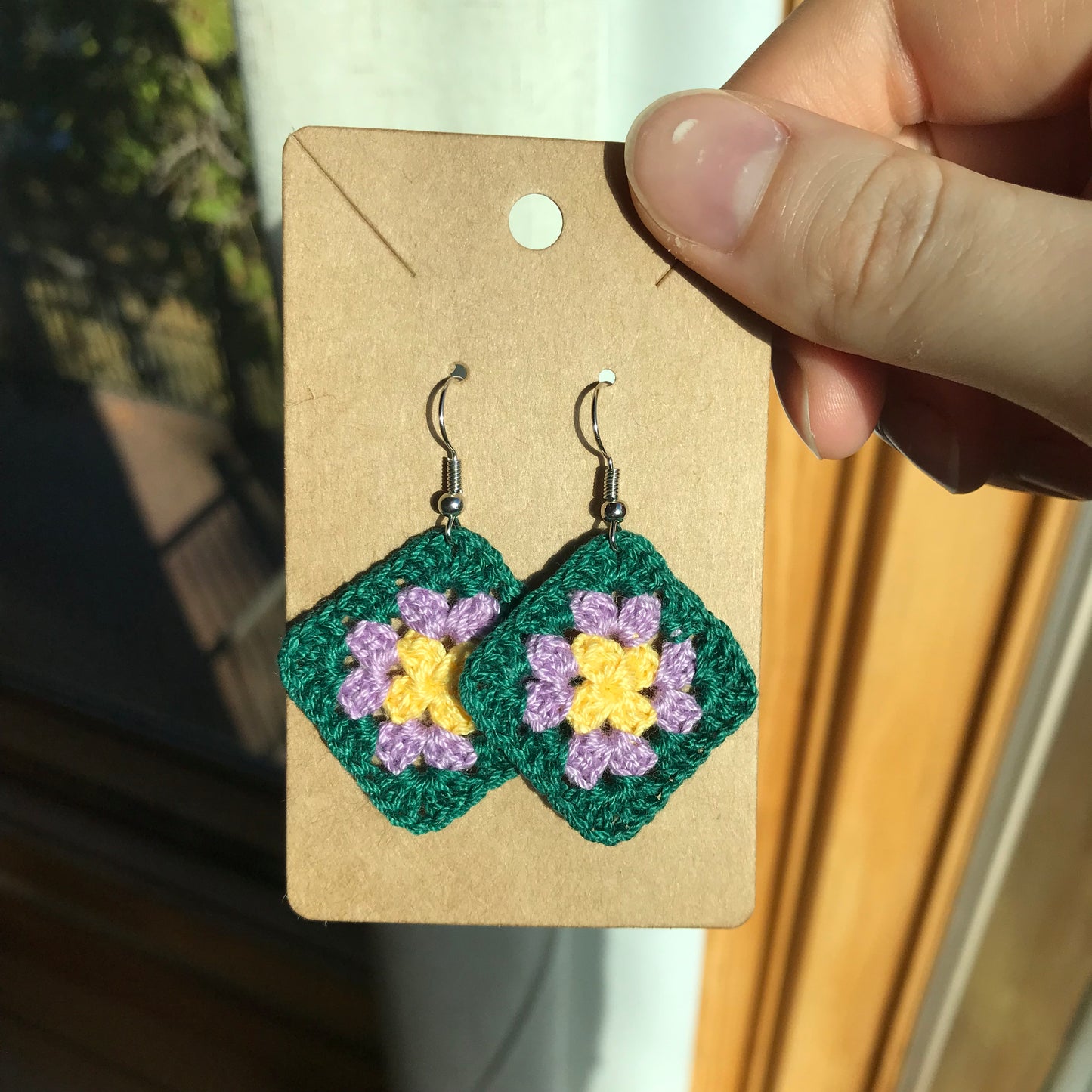 Granny Square Earrings