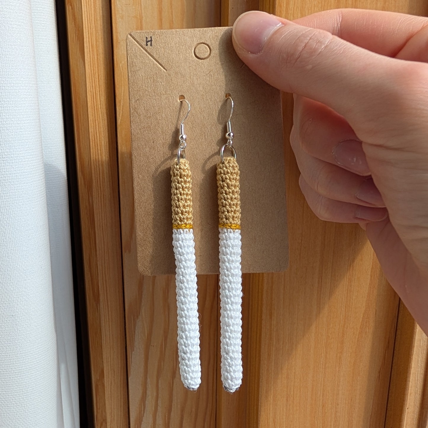 Cigarette Earrings