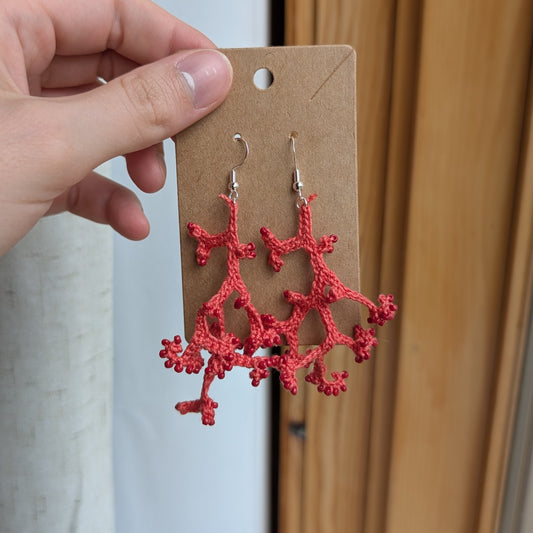 Coral Earrings