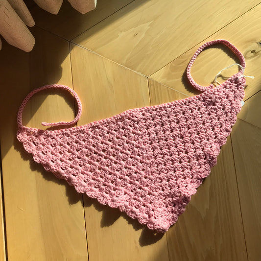 Granny Square Ruffled Bandana