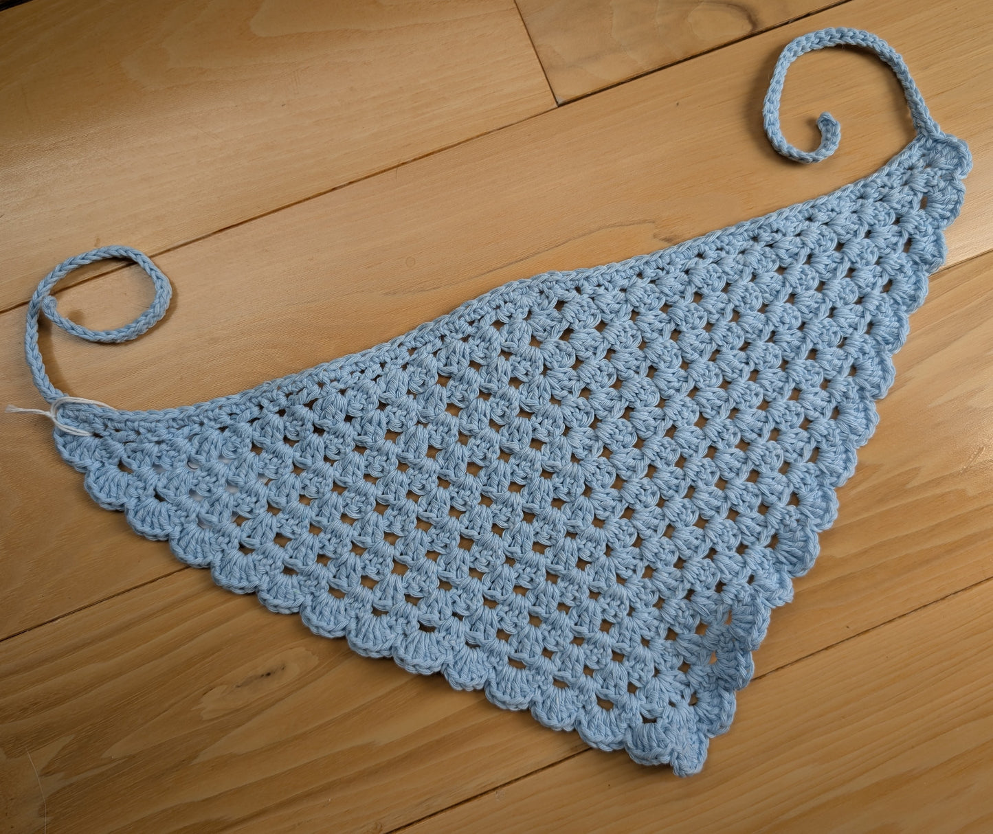 Granny Square Ruffled Bandana