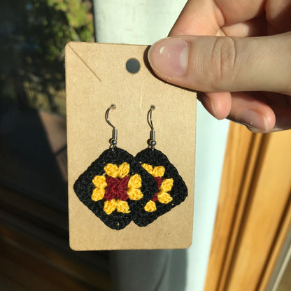 Granny Square Earrings