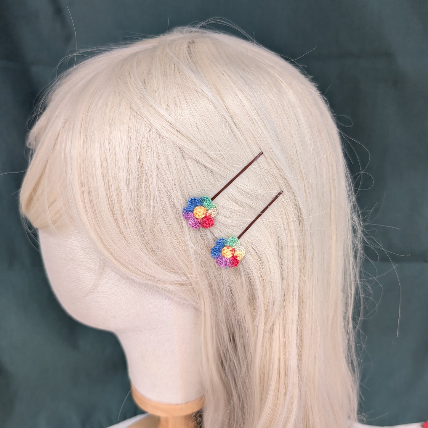 Small Flower Bobby Pins