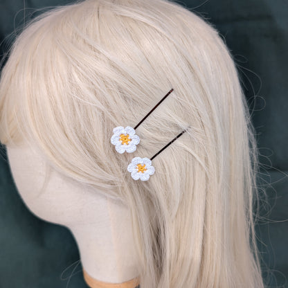 Small Flower Bobby Pins