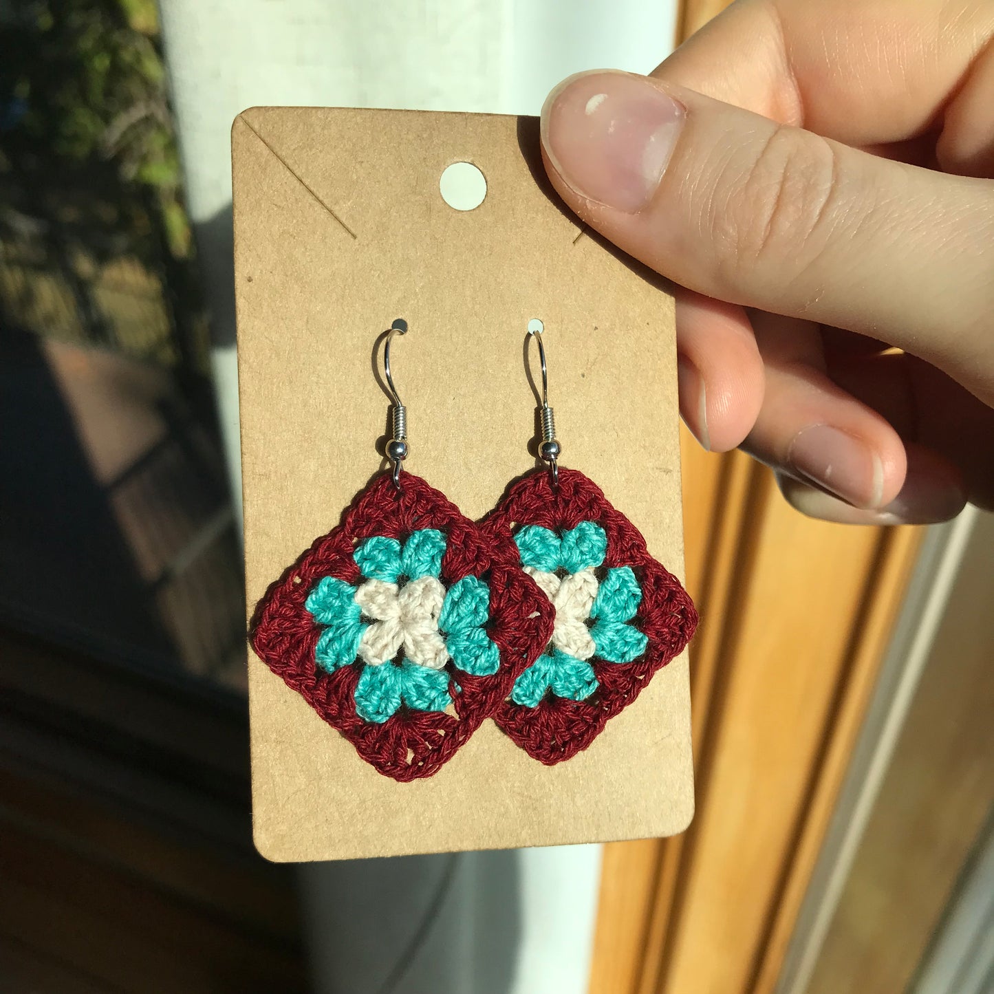 Granny Square Earrings