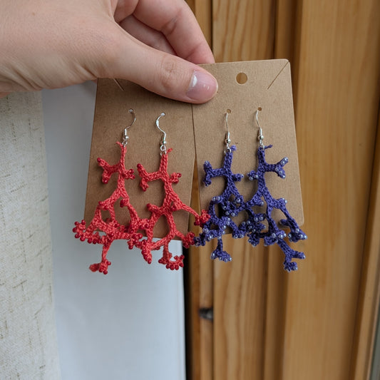 Coral Earrings