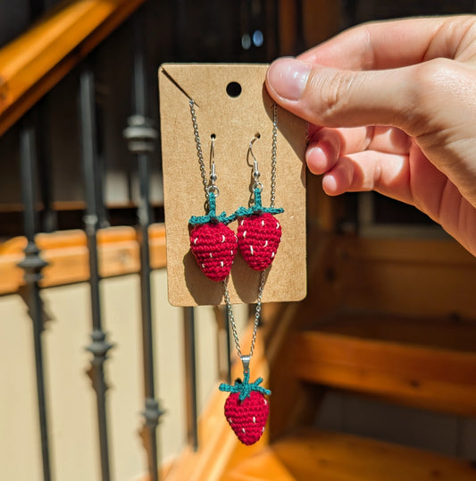 Strawberry Earrings & Charms